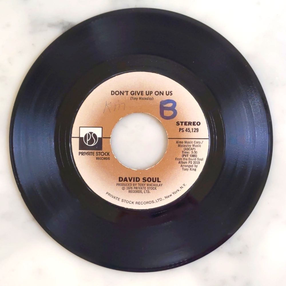 Vintage 1976 David Soul: Don't Give Up On Us and Black Bean Soup.